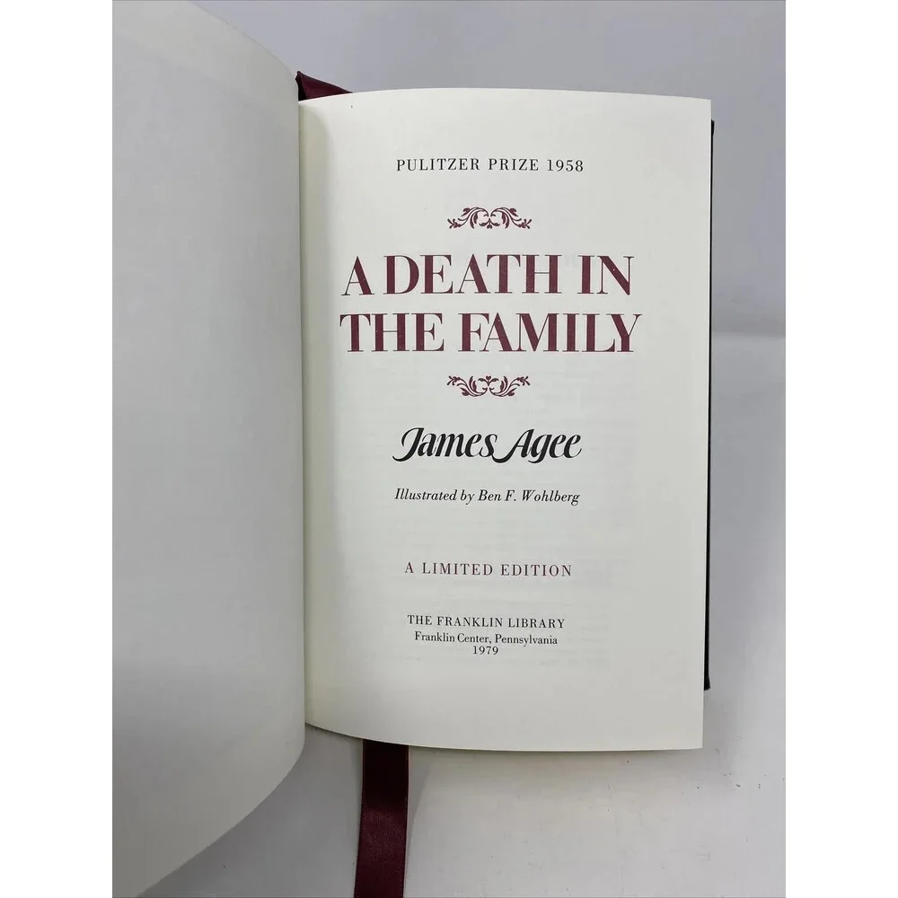 A Death In The Family James Agee 1979 Leather Bound Franklin Mint